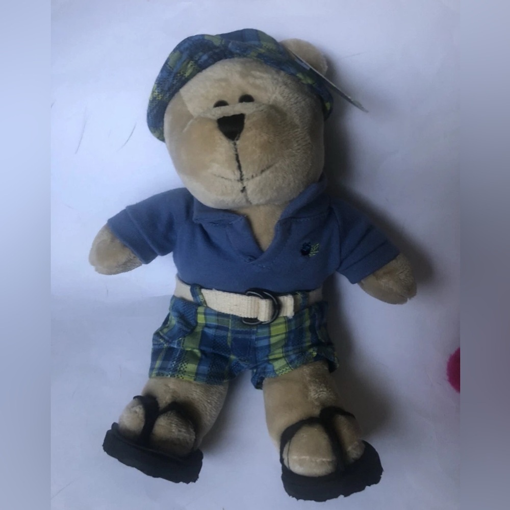 2007 Starbucks Bearista 63rd Edition Vacation Bear Plush Stuffed Animal
